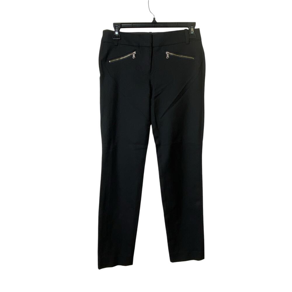 J. Crew Factory Women’s Black Wool Blend Front Zipper Pocket Dress Pants Size 0